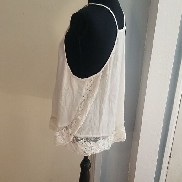 Intimately Free People Ivory  Top Sz medium pre-owned GC - Picture 7 of 13
